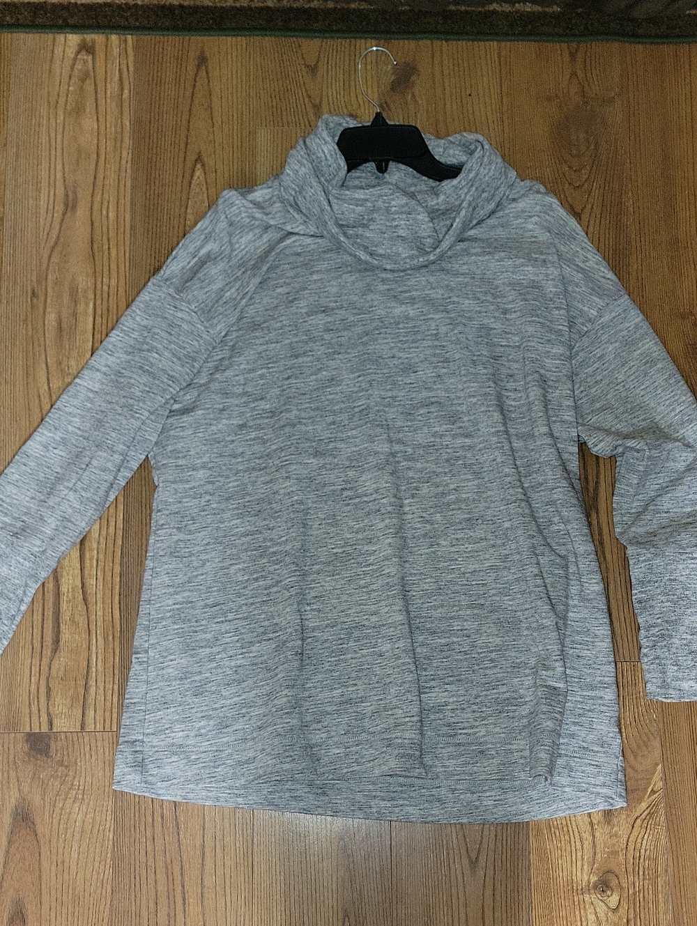 Ava & Viv Heather Gray Cowl Neck Pullover Sweater